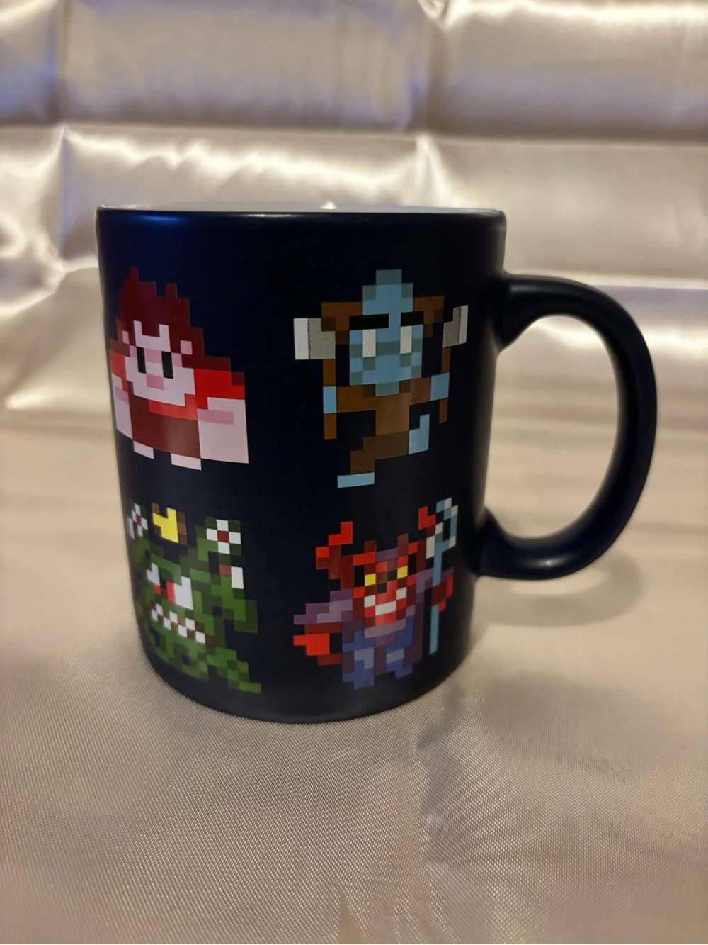 Wreck-It” Ralph Ceramic Pixated Mug. Dark Blue